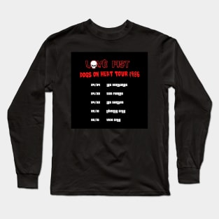 Love Fist Tour 1986 Poster Long Sleeve T-Shirt